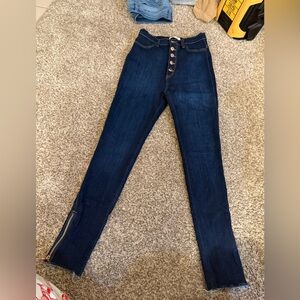 Vibrant High Rise Dark Blue Jeans